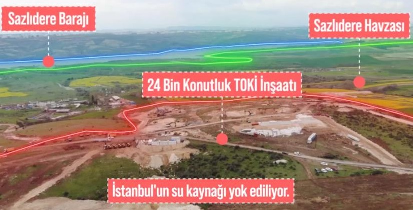 İmamoğlu: Kanal İstanbul için baraj etrafına inşaat başlattılar